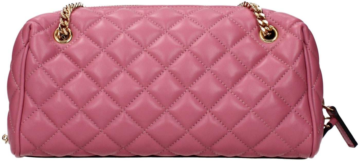 Versace Pink Leather Shoulder Bag
