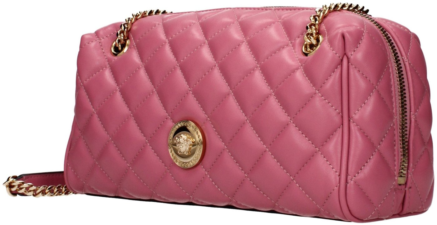 Versace Pink Leather Shoulder Bag