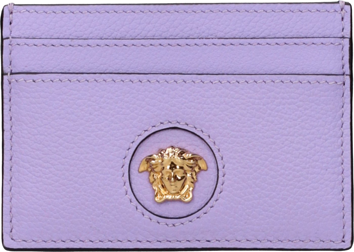 Versace Purple Leather Cardholder