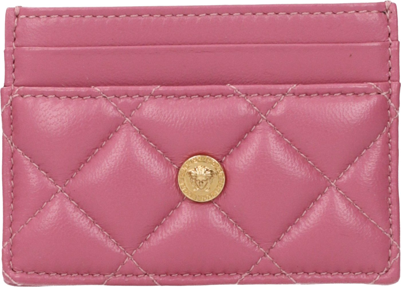 Versace Pink Leather Cardholder