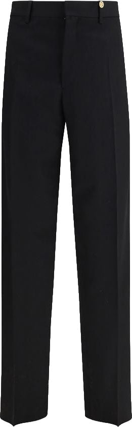 Versace Black Wool Oves Aries Dress Pants
