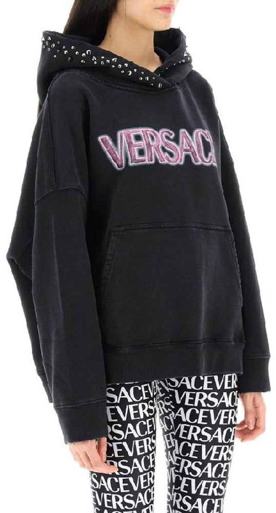 Versace Black Cotton Sweatshirt