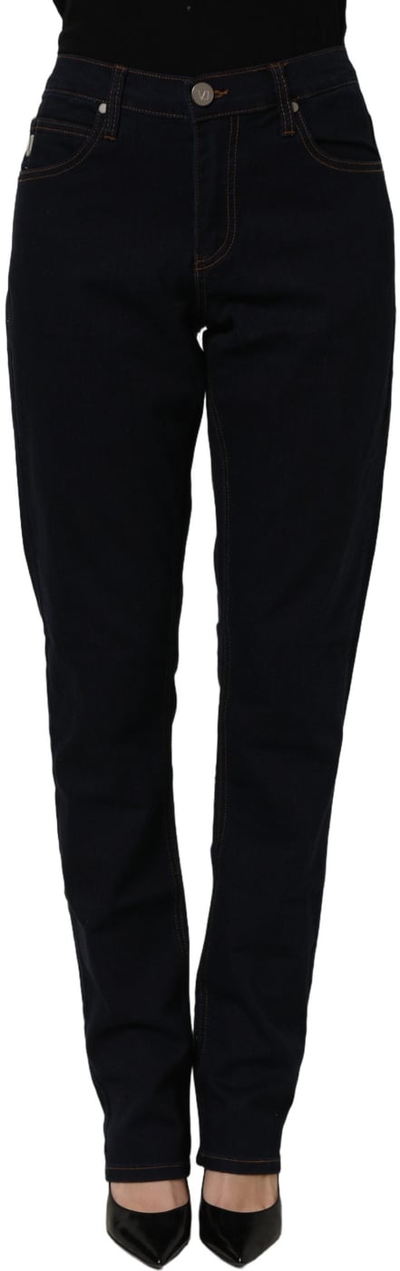 Versace Jeans Couture Blue High Waist Skinny Denim Trouser Jeans