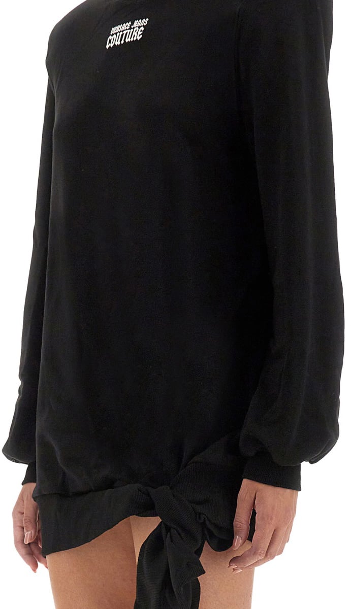 SWEATSHIRT DRESS WITH LOGO