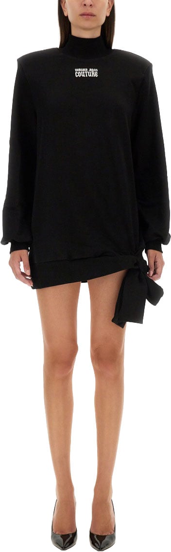 SWEATSHIRT DRESS WITH LOGO