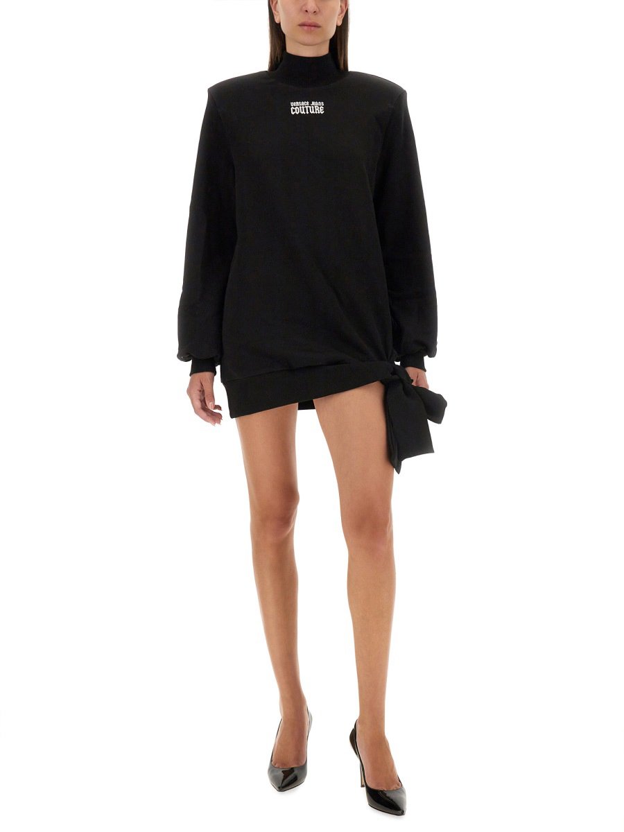 SWEATSHIRT DRESS WITH LOGO