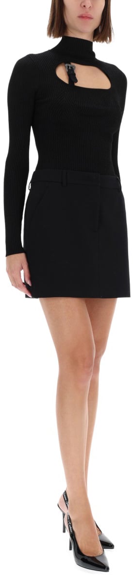RIBBED TOP WITH BUCKLE