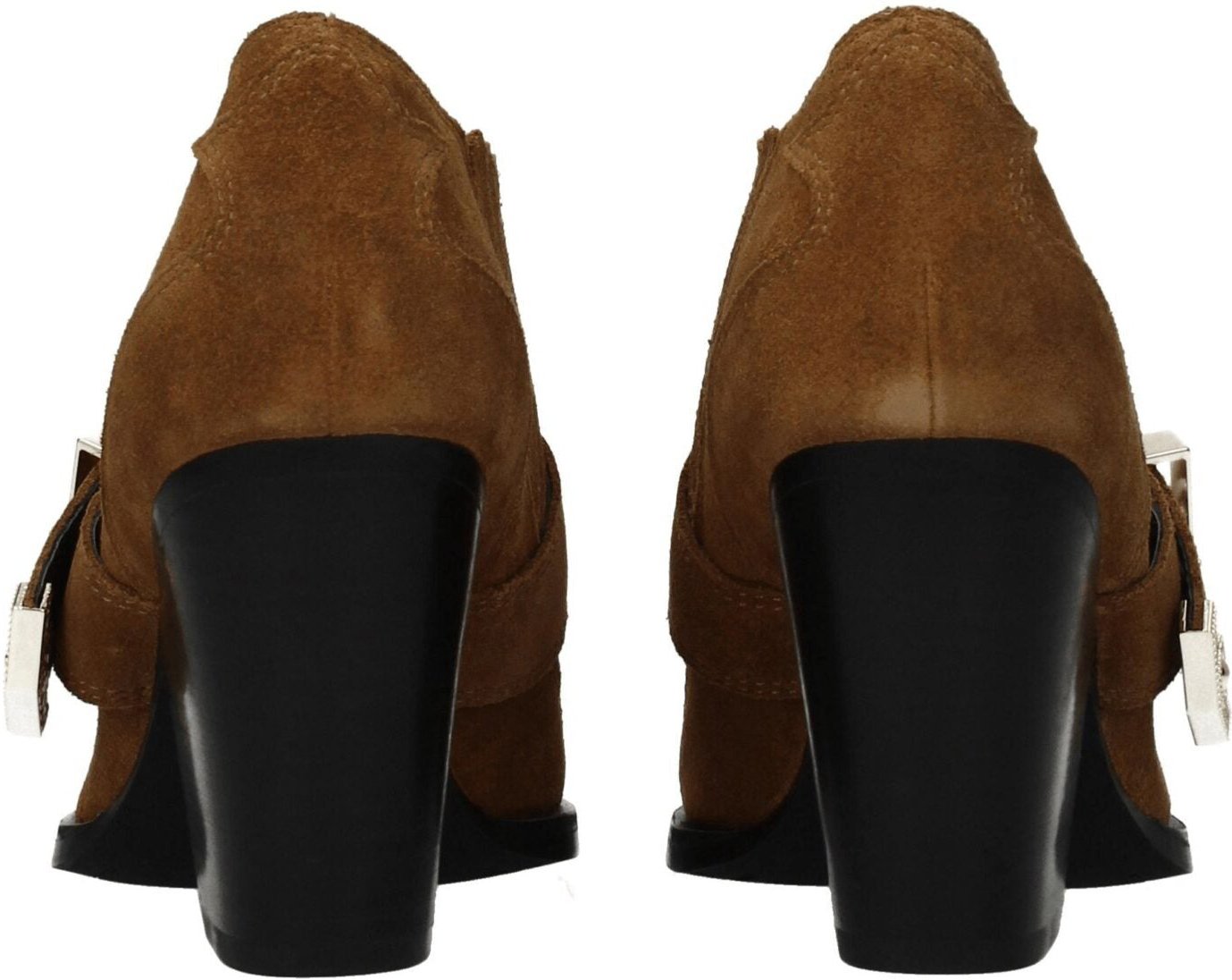 Versace Jeans Brown Leather Ankle Boots