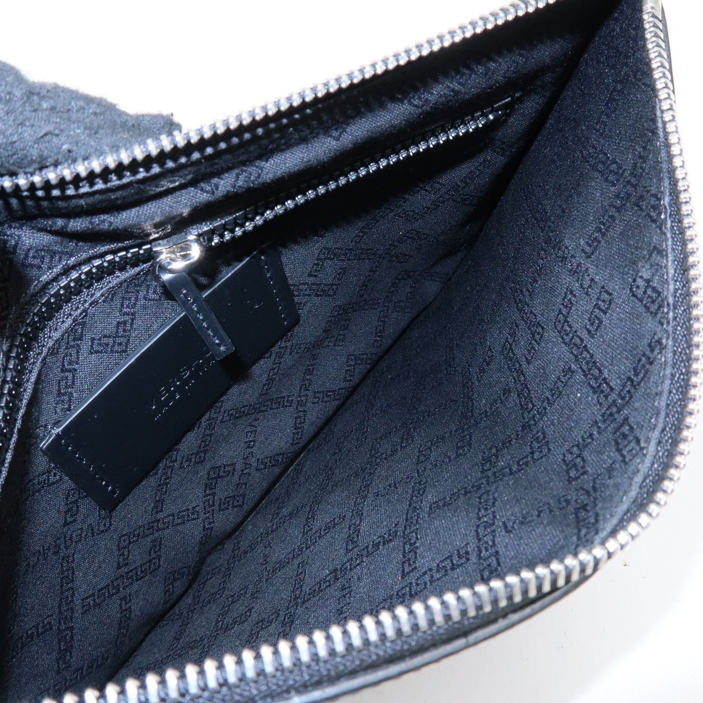 Versace Wristlet Printed Leather Medium