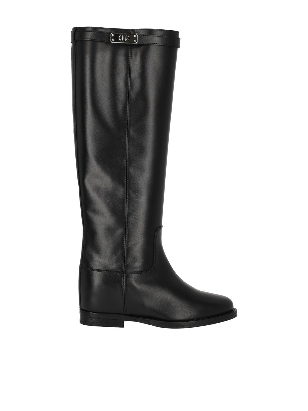 Patent Leather Knee-High Boots