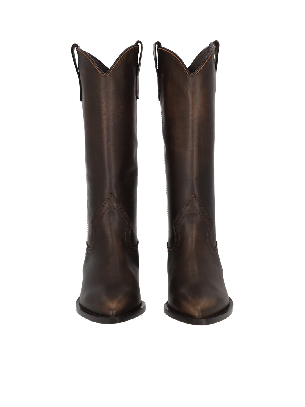 Minimalist Leather Western Boots