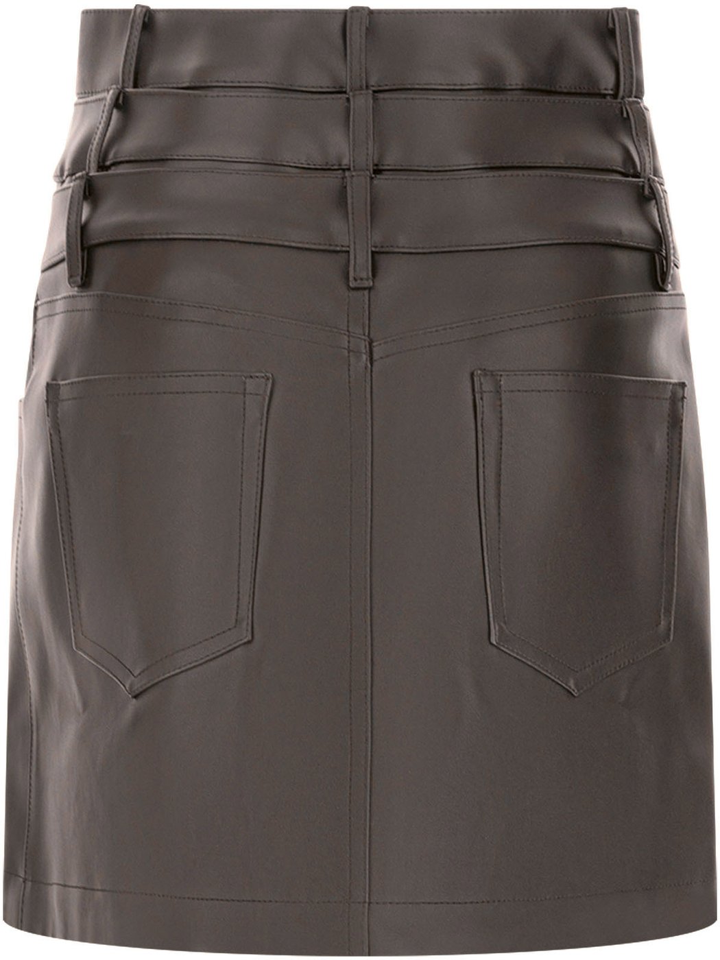 Viktor & Rolf Black synthetic leather skirt