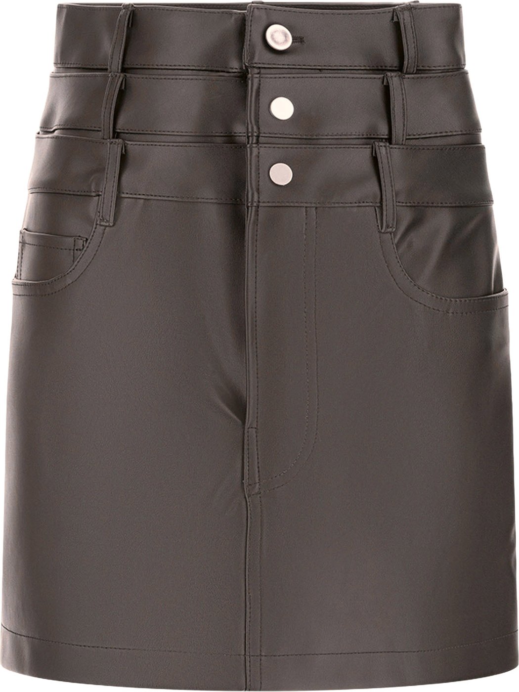 Viktor & Rolf Black synthetic leather skirt