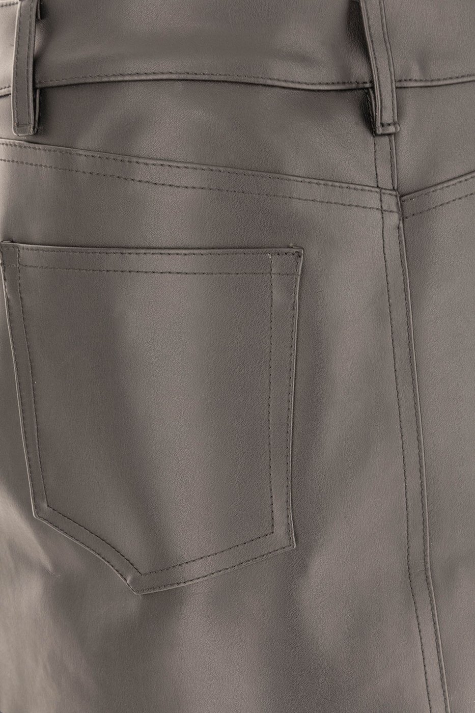 Viktor & Rolf Black synthetic leather skirt