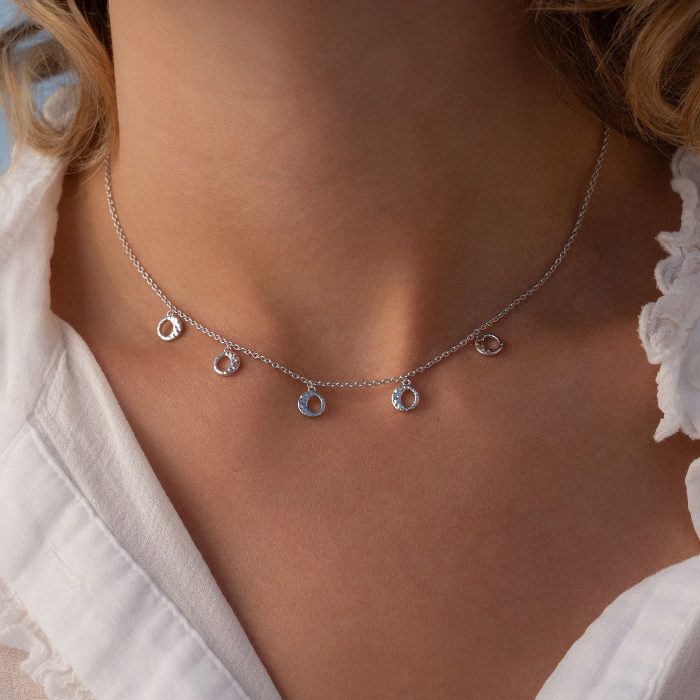 Violet Hamden Luna - Ketting - Zilver