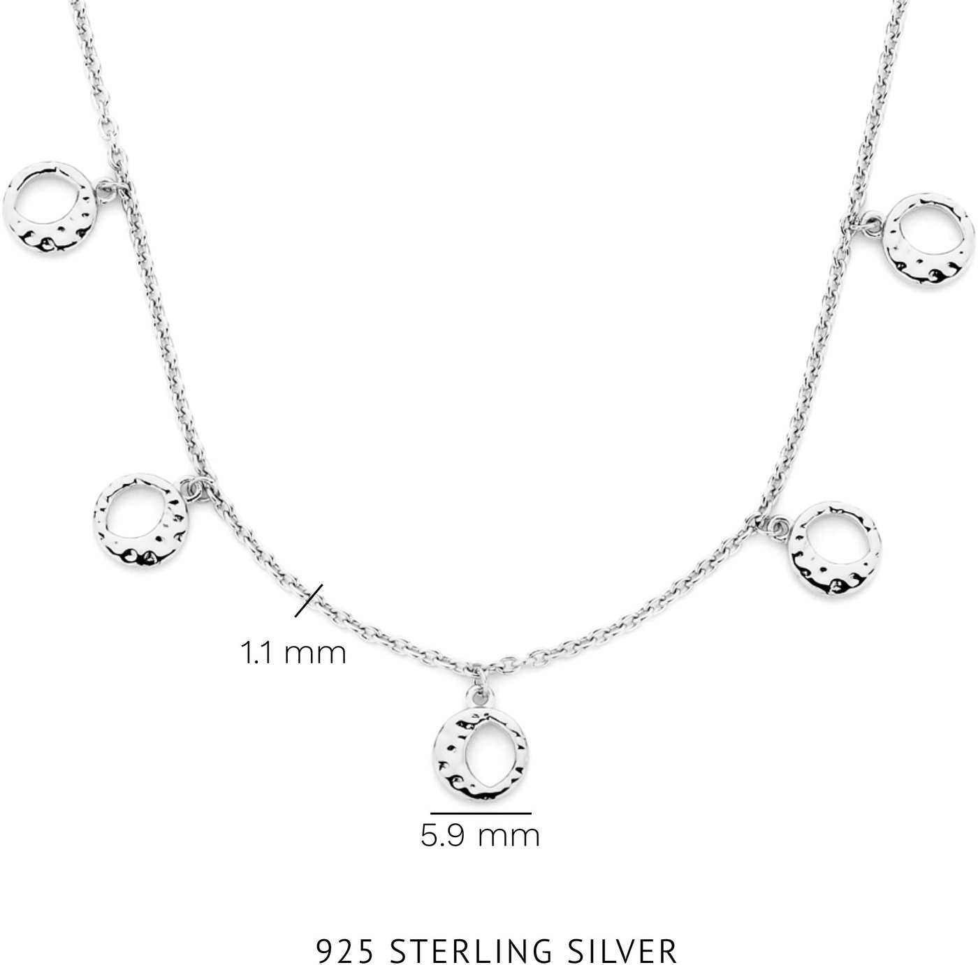 Violet Hamden Luna - Ketting - Zilver