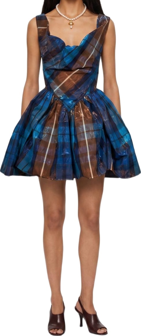 Dresses Blue/Brown