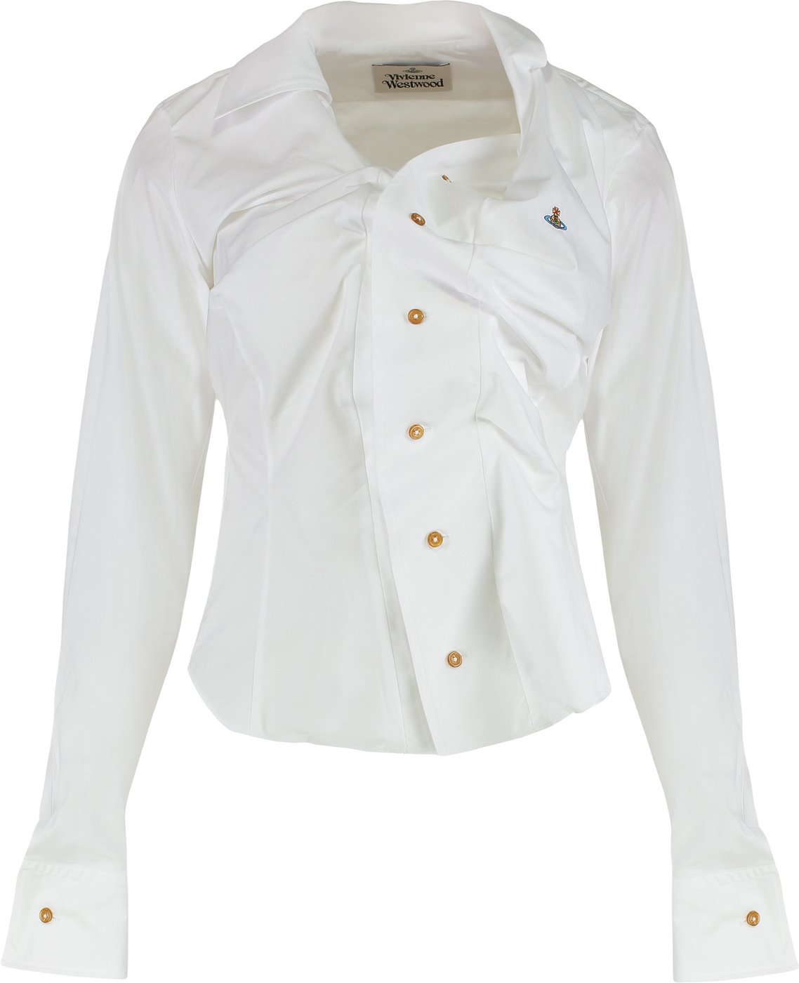 Drunken shirt in cotton