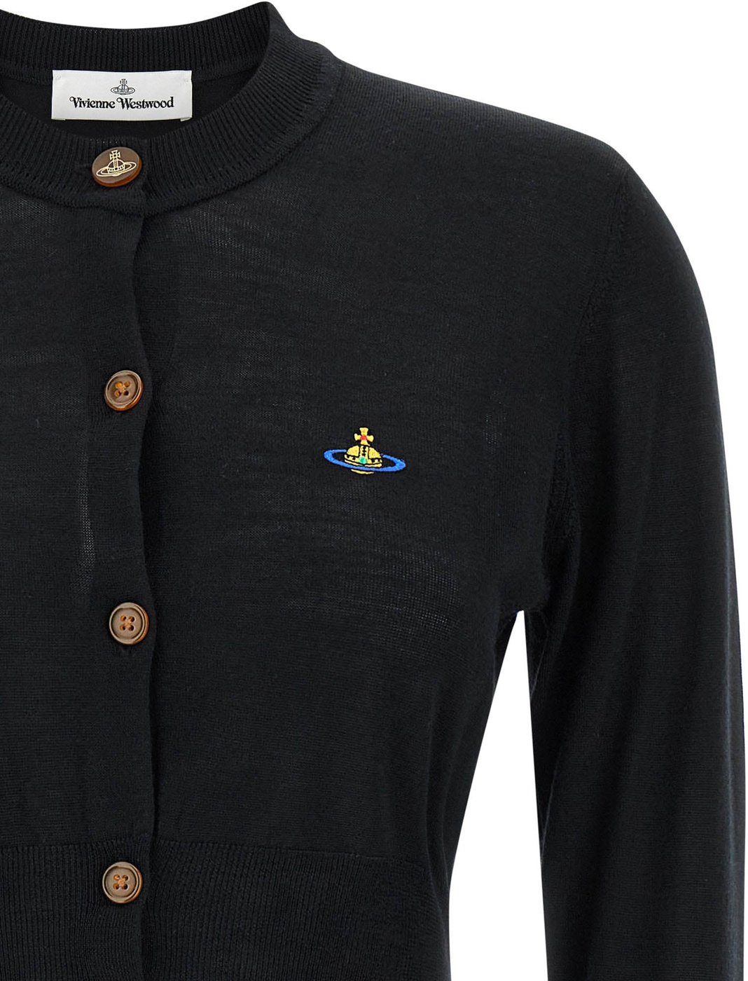 Vivienne Westwood Black Wool Cardigan