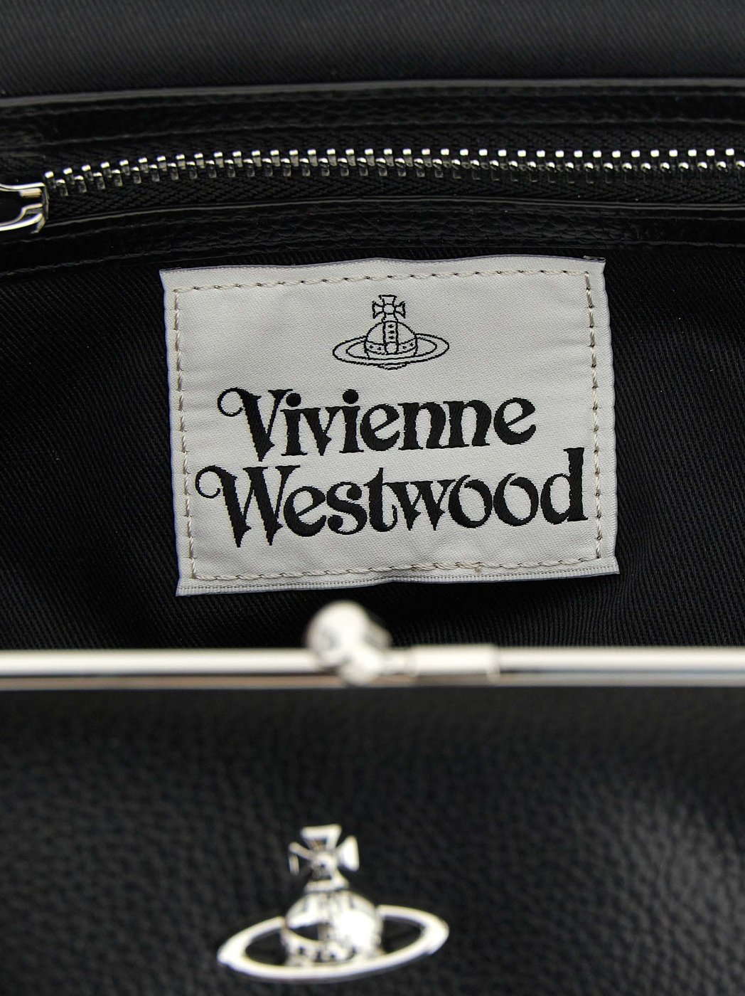 Vivienne Westwood Black Polyethylene Handbag
