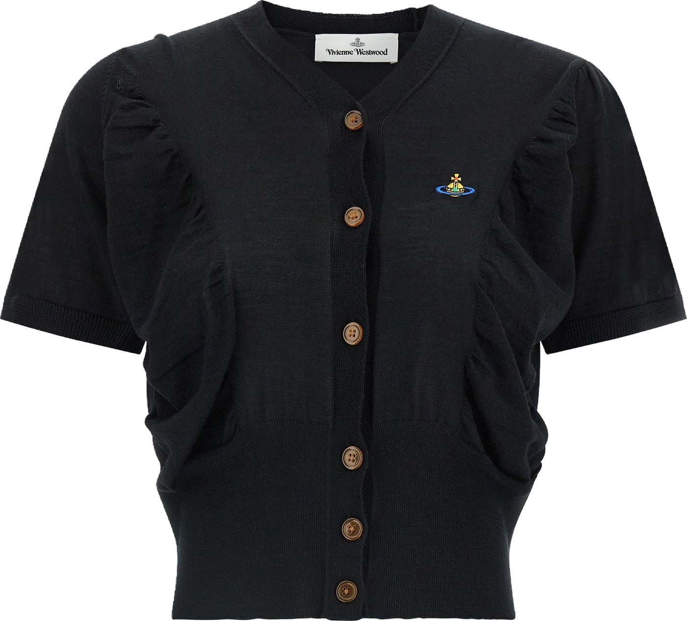 Vivienne Westwood Black Wool Cardigan