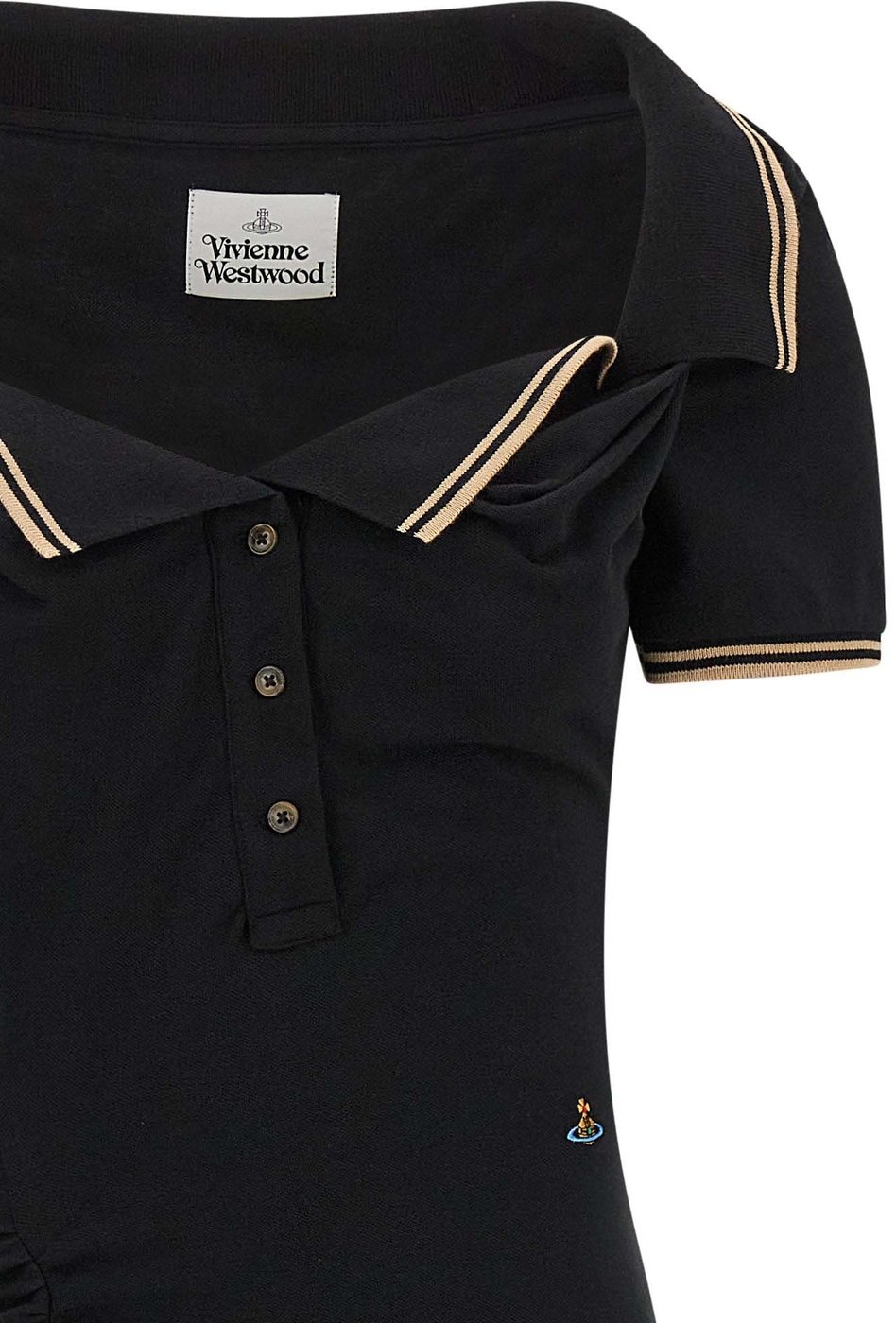 Vivienne Westwood Black Cotton Midi Dress