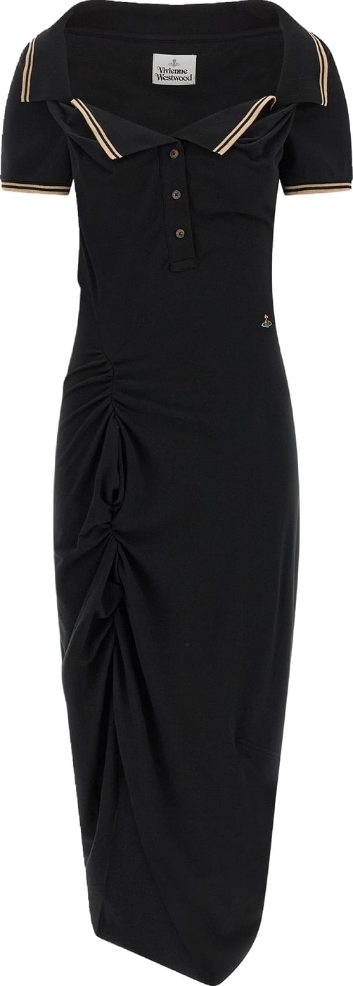 Vivienne Westwood Black Cotton Midi Dress