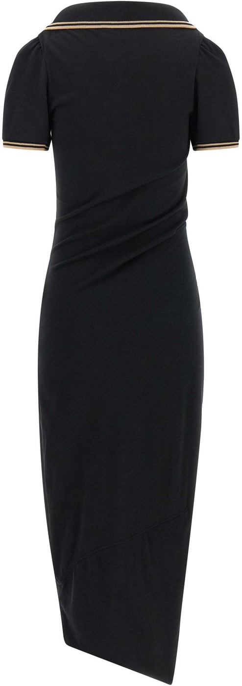 Vivienne Westwood Black Cotton Midi Dress