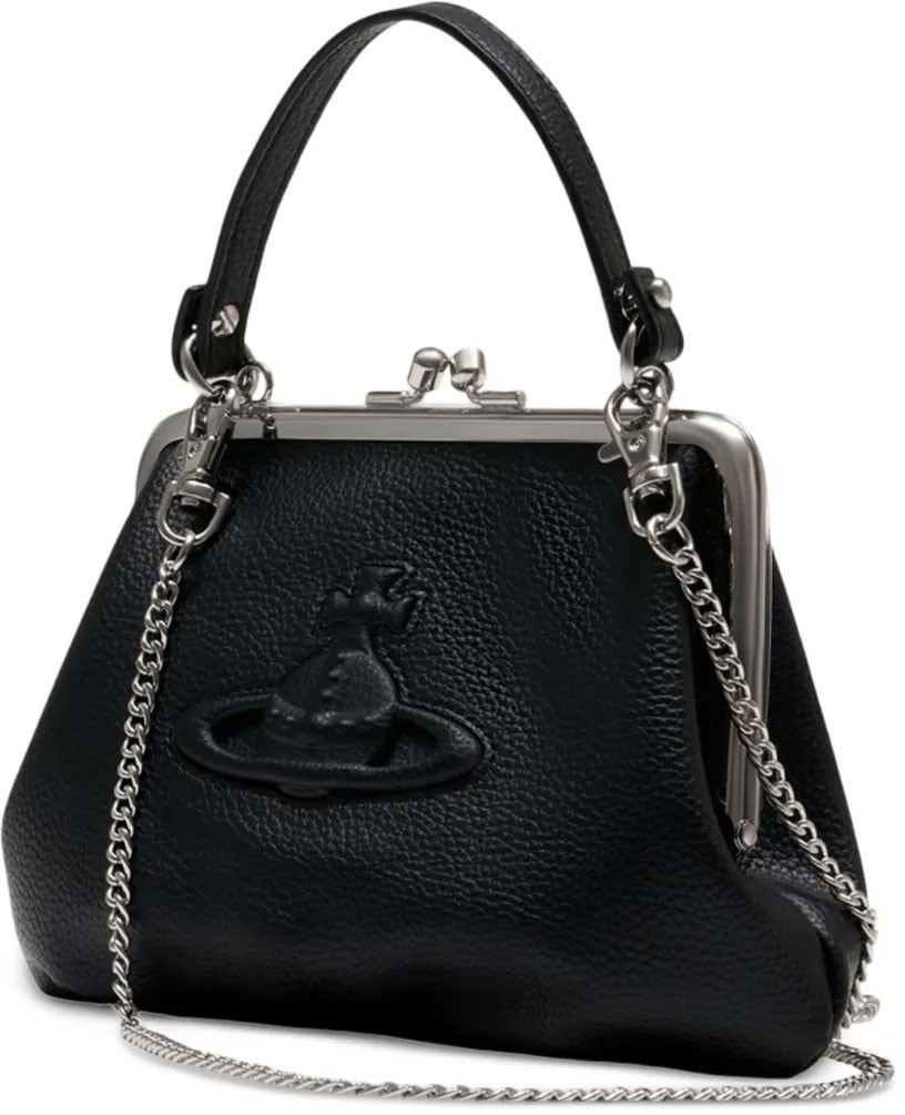 Granny Frame Purse Black