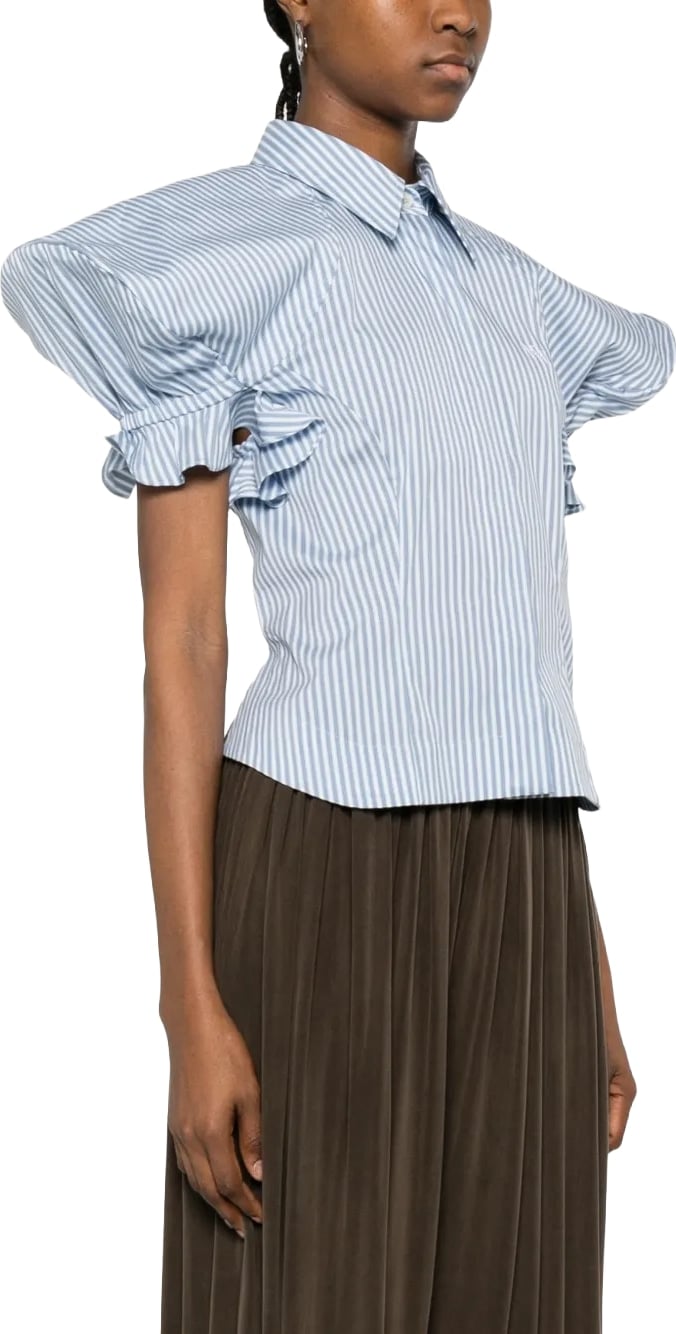 Gexy Top Blue/white