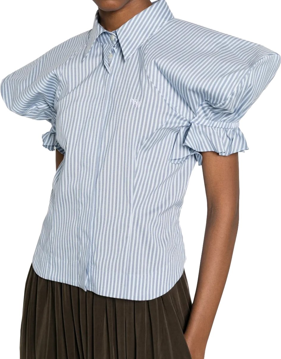 Gexy Top Blue/white