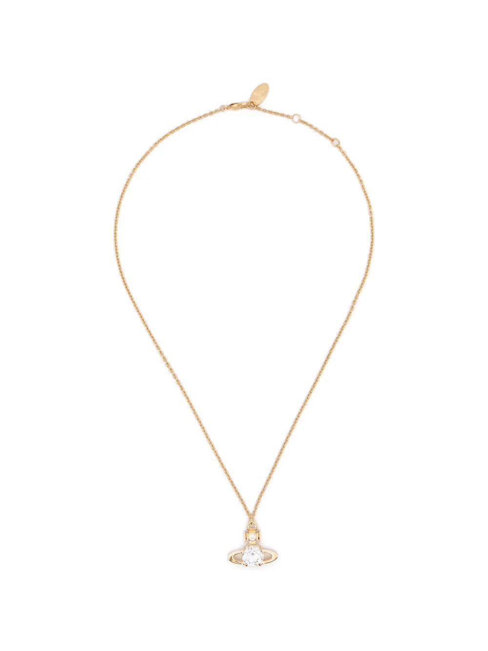 Reina Large Pendant Gold / White