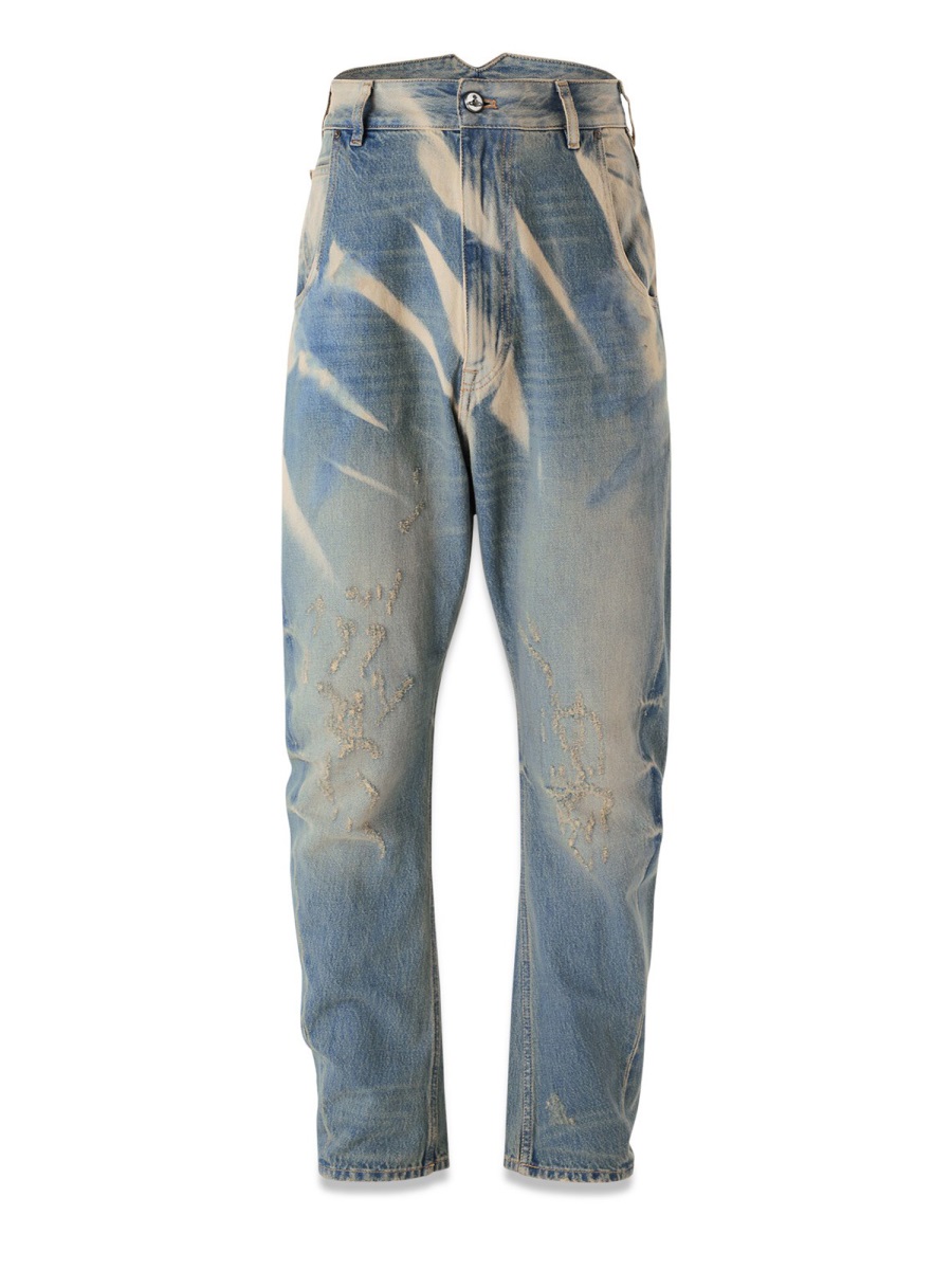 Buckle Back High-Waisted Jeans
