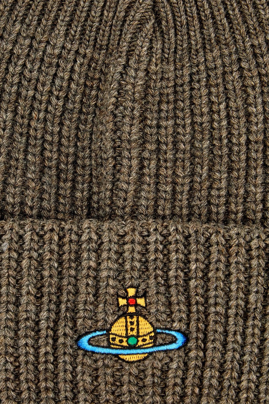 Vivienne Westwood Dark grey wool beanie hat