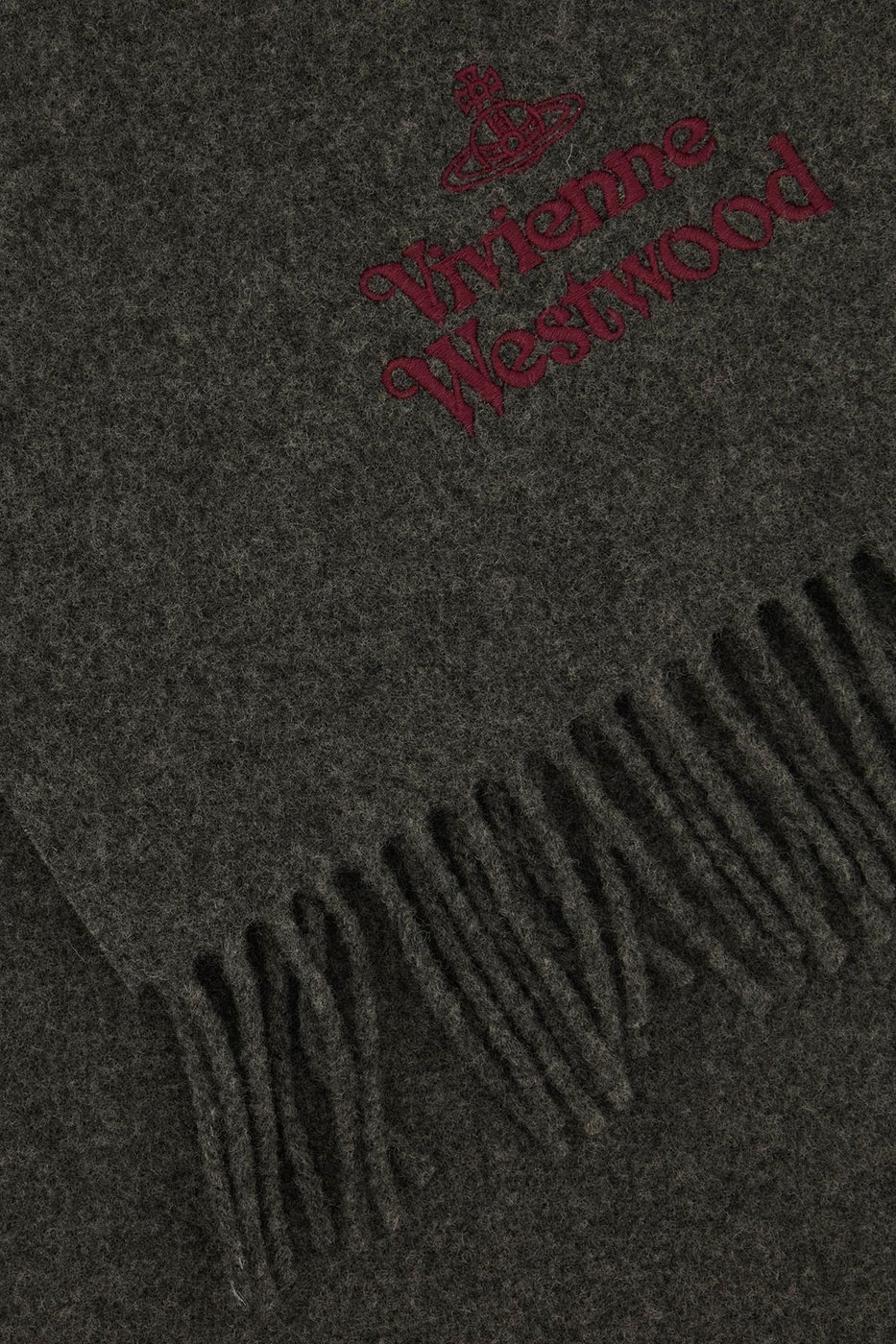 Vivienne Westwood Dark grey wool scarf