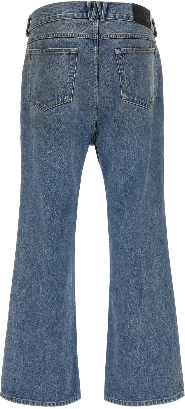 Medium Blue Wash Straight-Leg Jeans