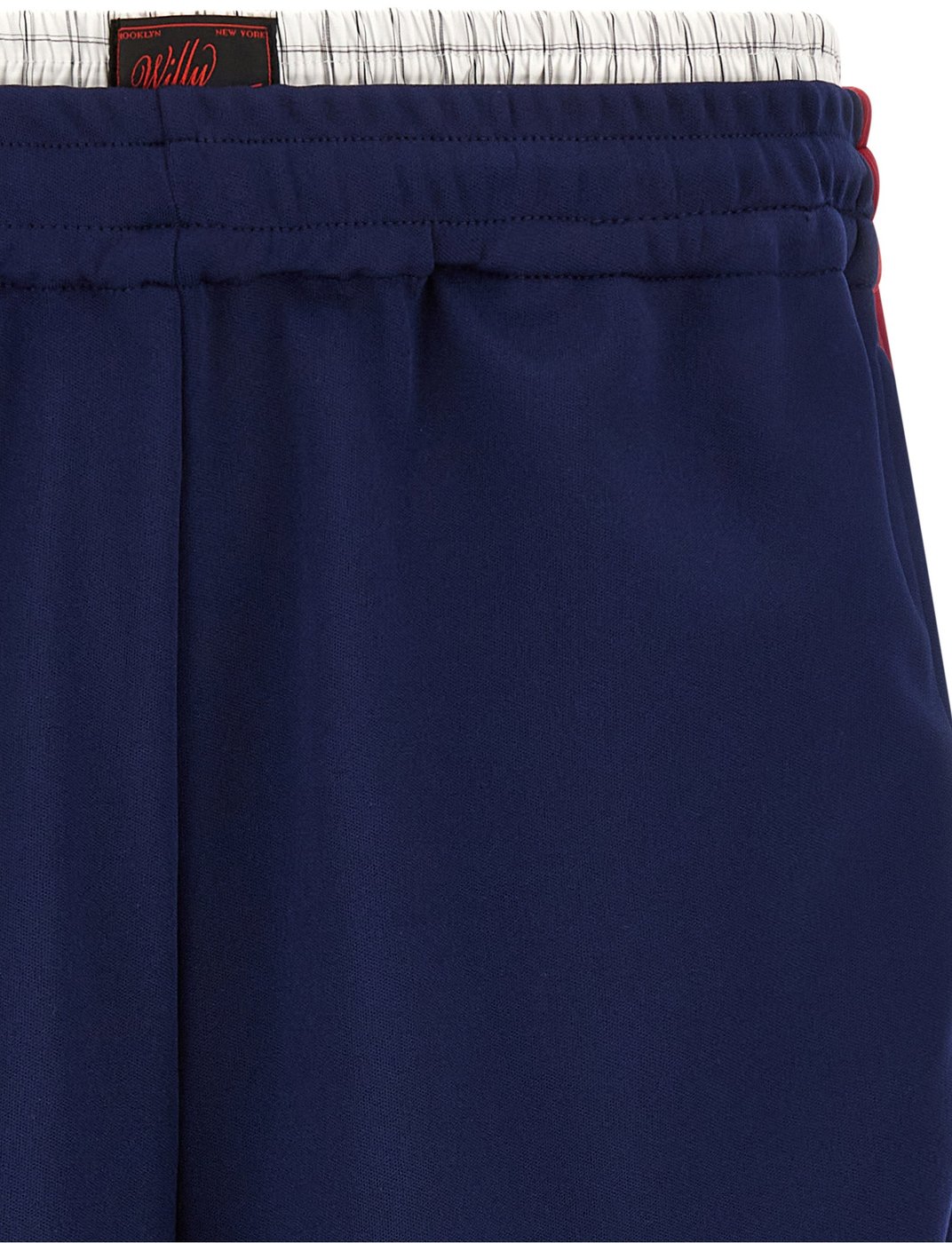 WILLY CHAVARRIA Blue Polyester Bermuda Shorts