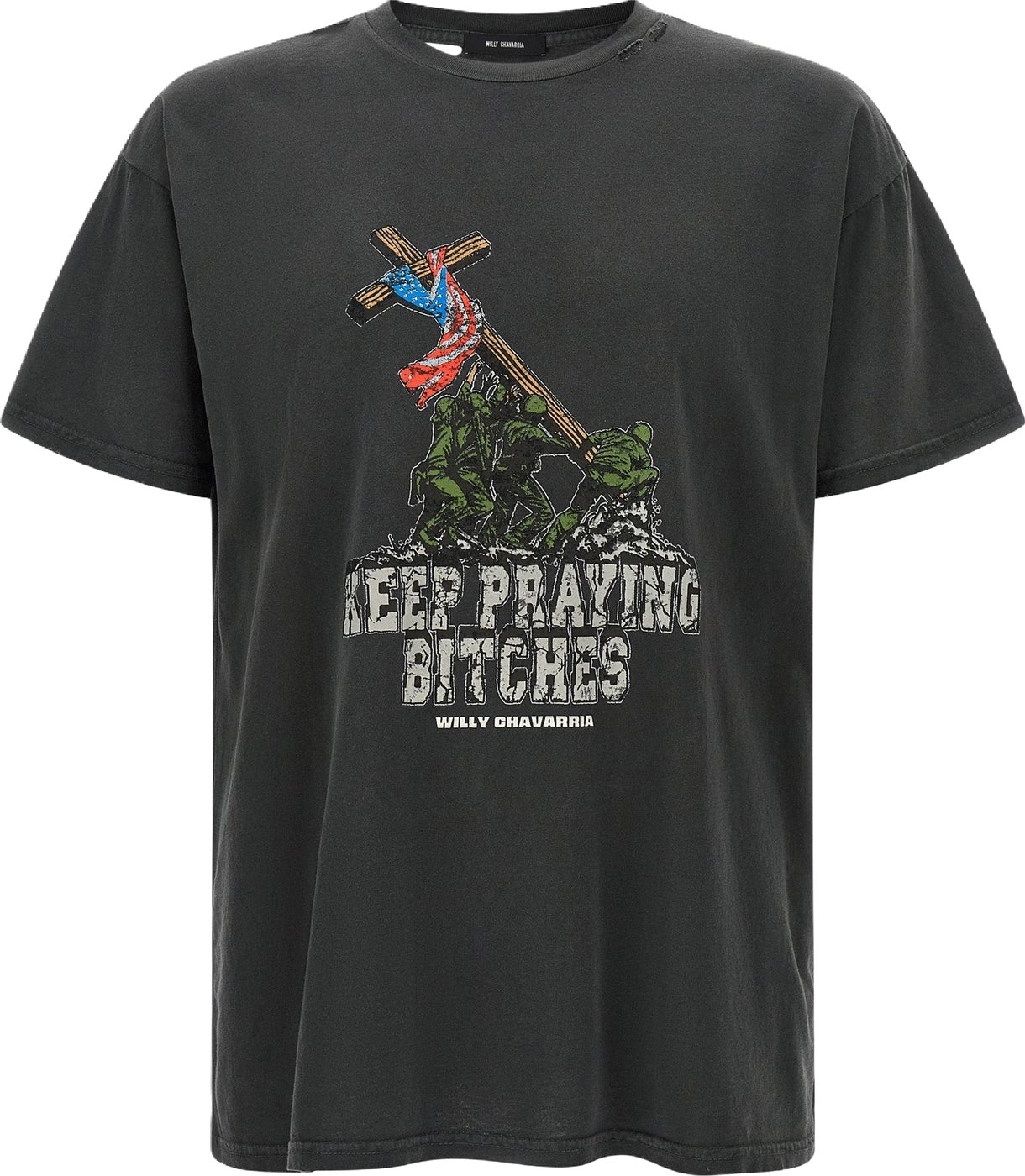 WILLY CHAVARRIA Black Cotton T-Shirt