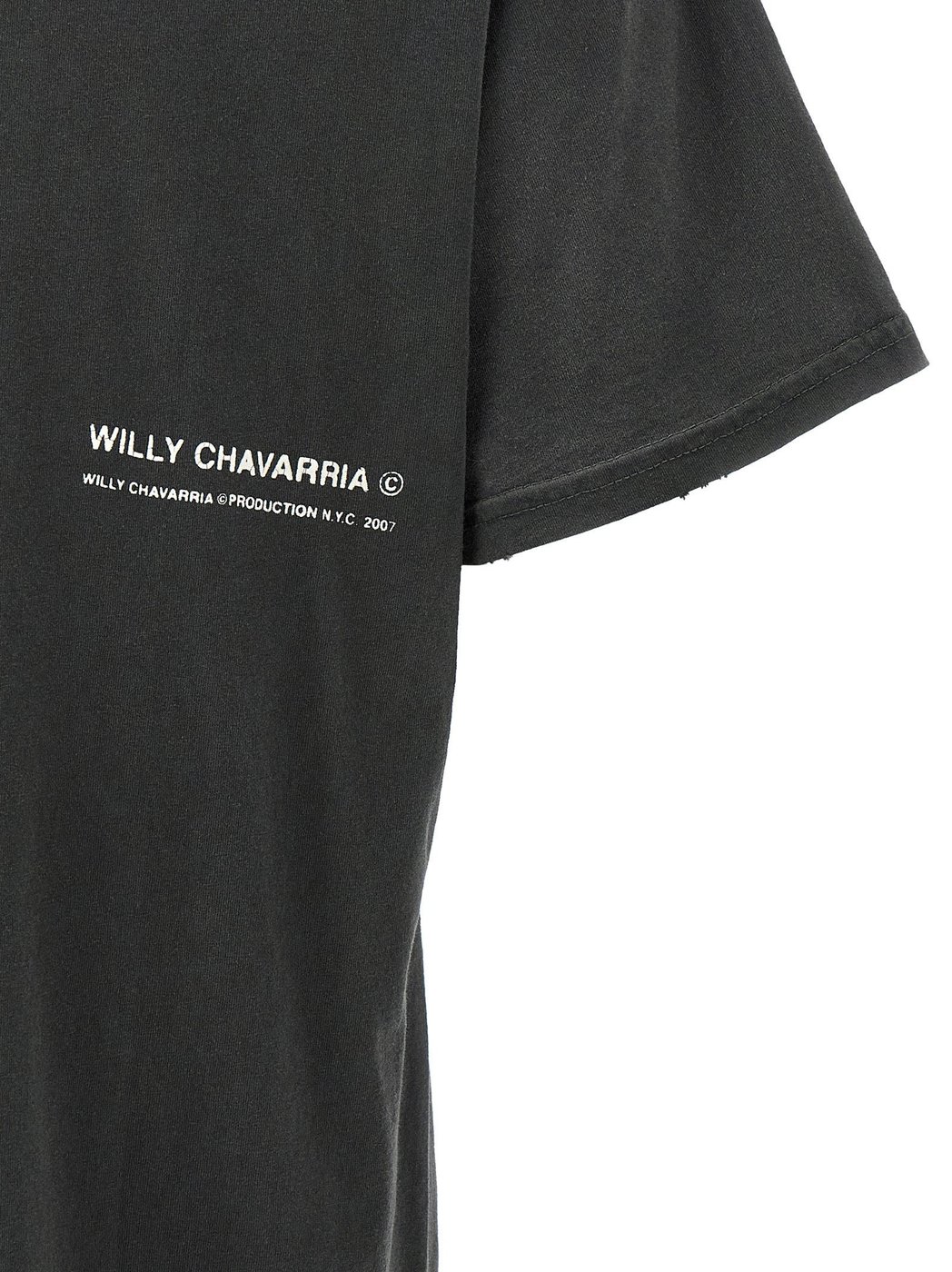 WILLY CHAVARRIA Black Cotton T-Shirt