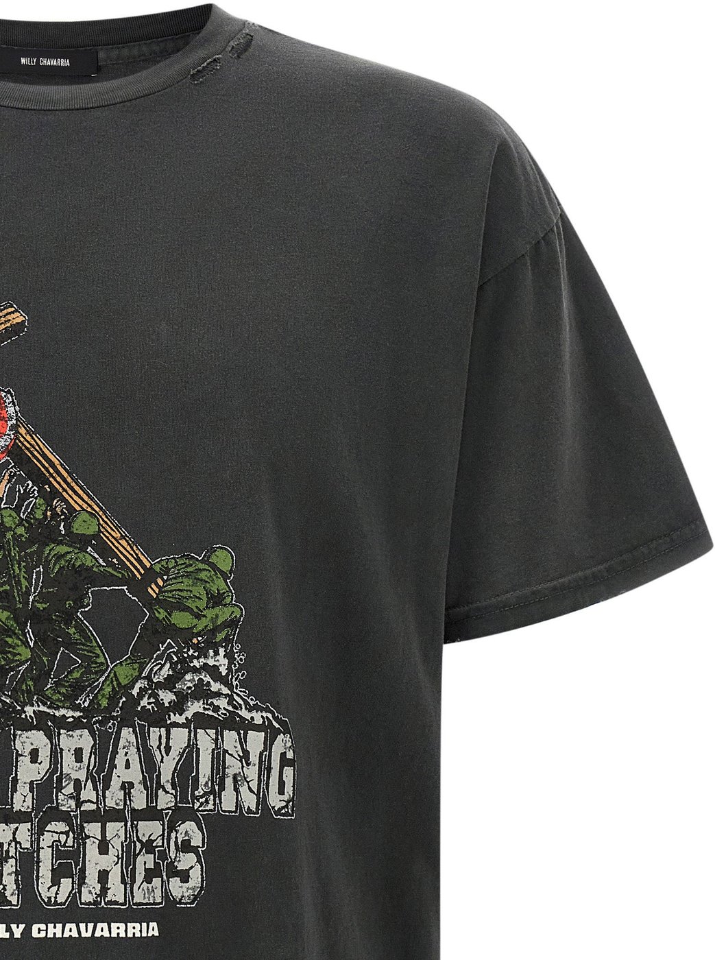 WILLY CHAVARRIA Black Cotton T-Shirt
