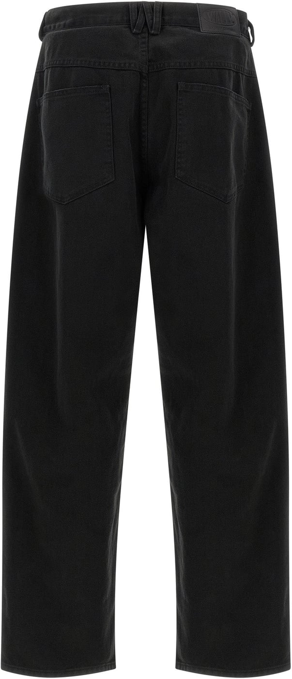 WILLY CHAVARRIA Black Cotton Relaxed Fit Jeans