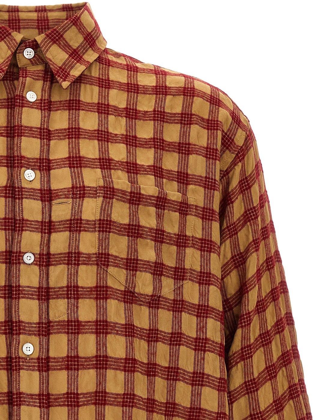 WILLY CHAVARRIA Bordeaux Viscose Blouse