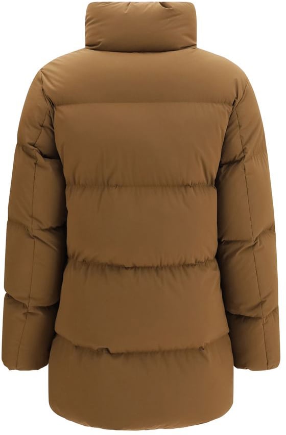 Woolrich Brown Goose Down Full-Length Jacket