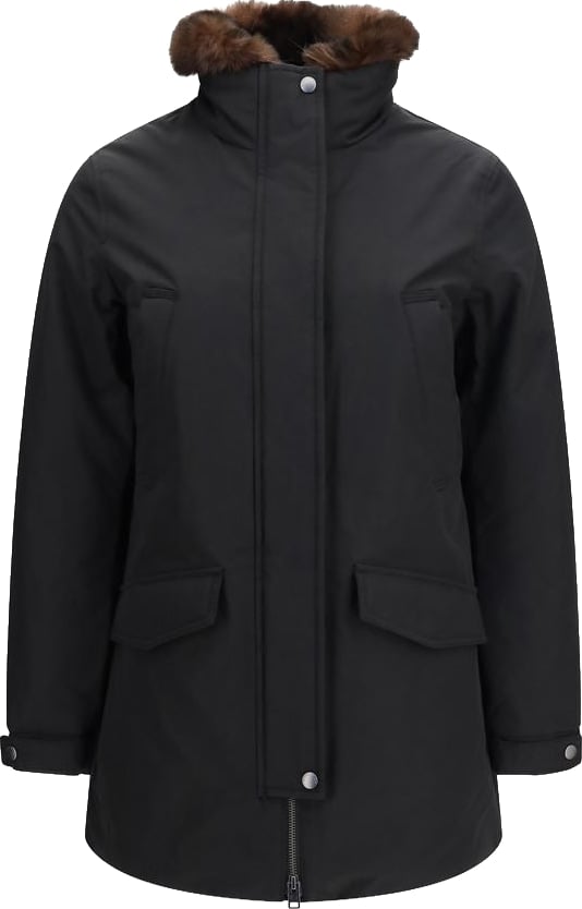 Woolrich Black Cotton Full-Length Jacket