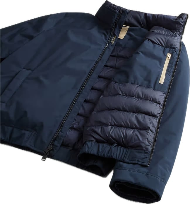 Cloud Lewis Bomber Melton Blue