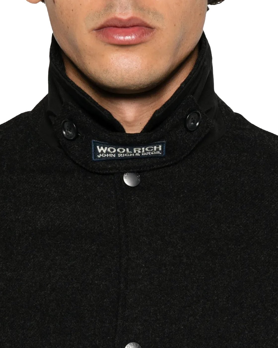 Heren Wool Keating shirt jacket Zwart