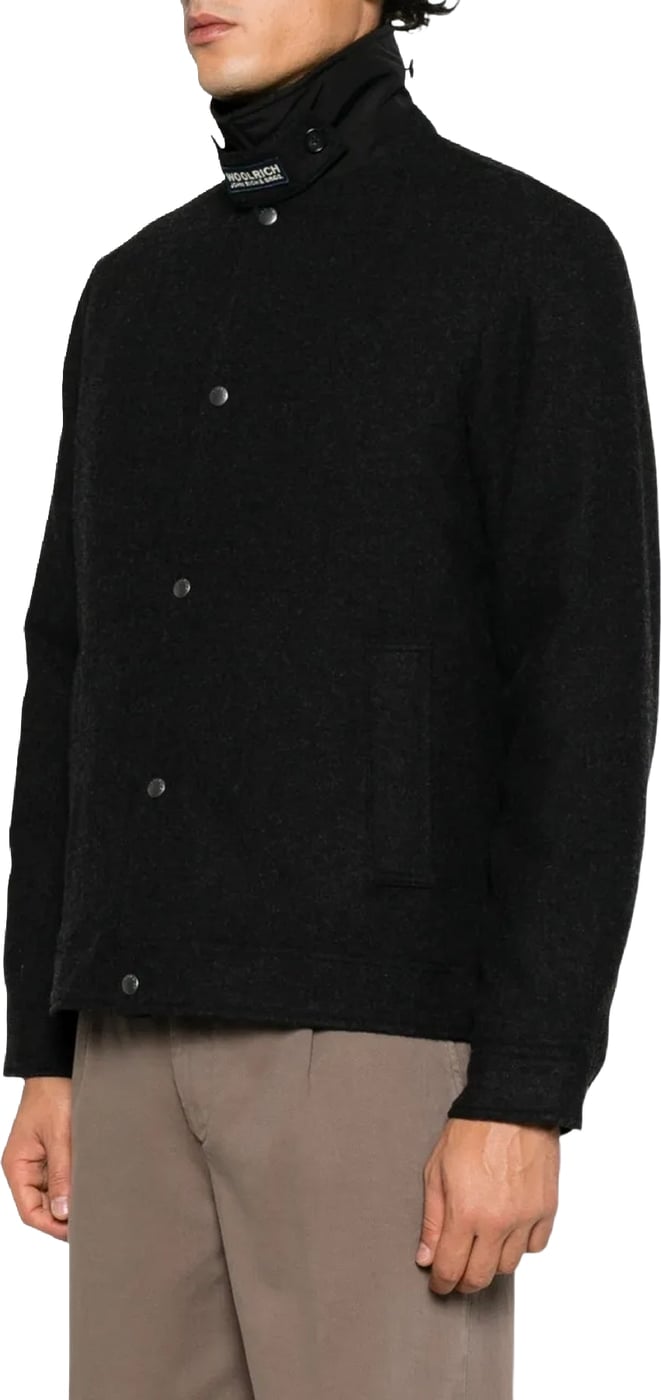 Heren Wool Keating shirt jacket Zwart