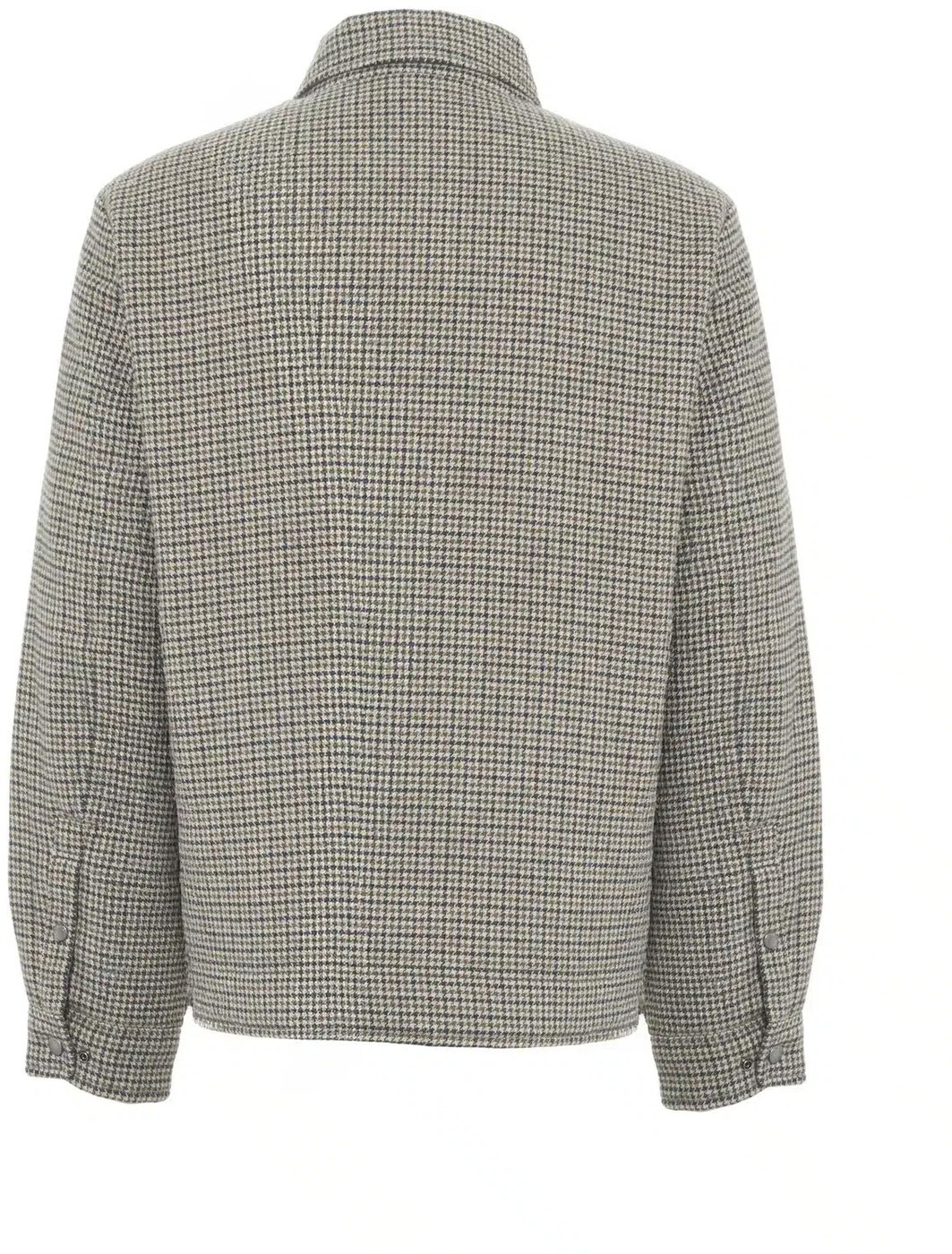 Wool Check Keating Shirt Jacket Brown Pied De Poule