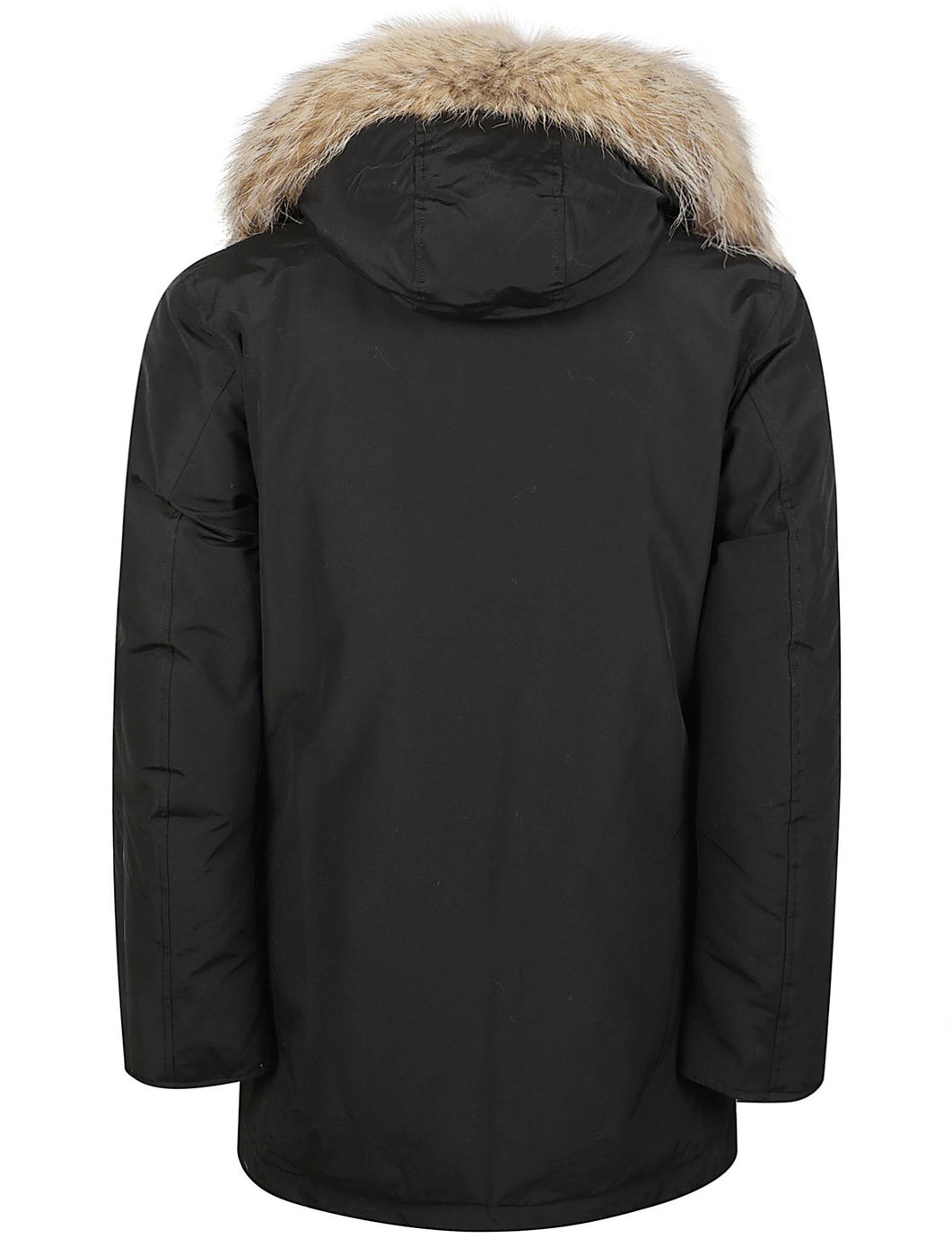 Arctic Detachable Fur Parka Black