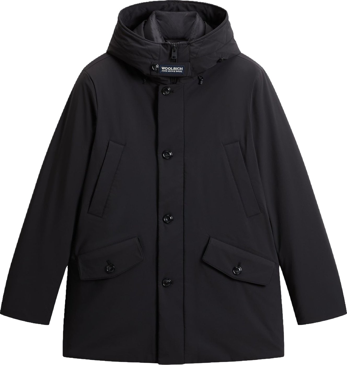Heren Stretch parka Zwart